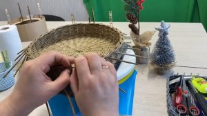 Плетеная сумка "Таблетка" из бумажной лозы