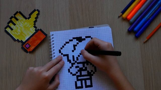 ШАРК ЛЕОН АКУЛА из ИГРЫ BRAWL STARS - рисуем по клеточкам // how to draw смотреть онлайн