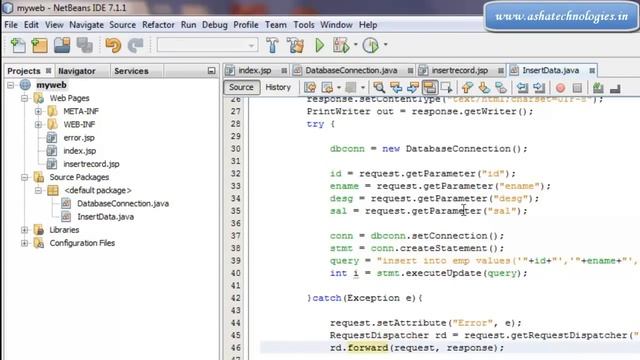 J2EE Tutorial For Beginners Insert Update Edit And Delete Database Record In JSP Servlet With MyS смотреть онлайн
