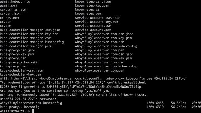 15 Distributing the Kubeconfig Files смотреть онлайн