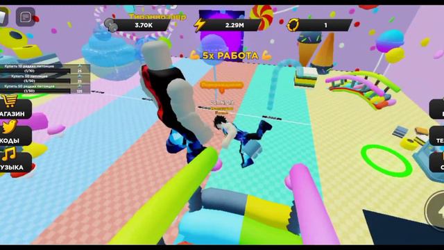 Roblox. Новые бесплатная вещь. Бесплатная кепка в режиме Strongman simulator. смотреть онлайн
