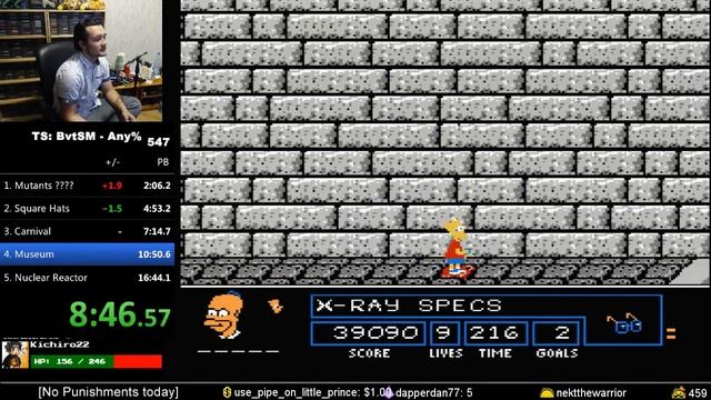 The Simpsons: Bart vs. the Space Mutants in 16:38 (NES) [Former Record] смотреть онлайн