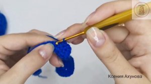 ?Воротник моряка, крючком. МК. #воротниккрючком #вязаниекрючком#игрушки