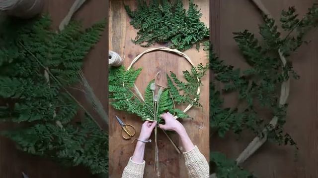 How To Make Wreath With Ferns