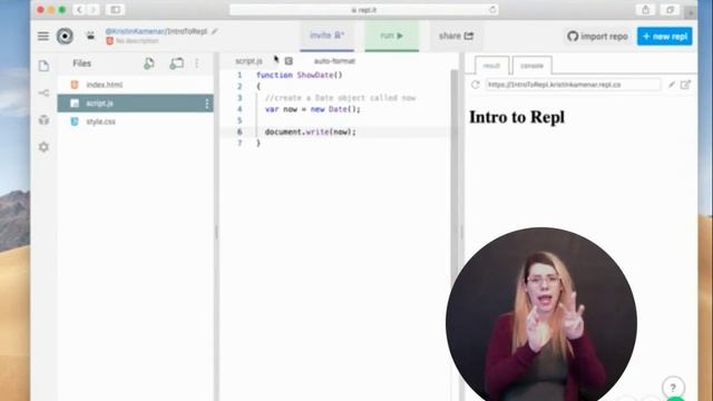 Web 2 Java Script Review Repl it смотреть онлайн