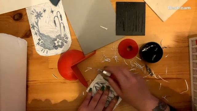 Artgecko Sketch X ESSDEE X Megan Dobbyn: Spring into Lino printing смотреть онлайн