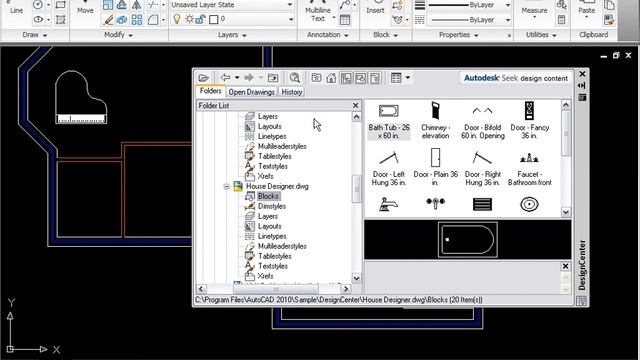 AutoCAD Working with the Design Center смотреть онлайн