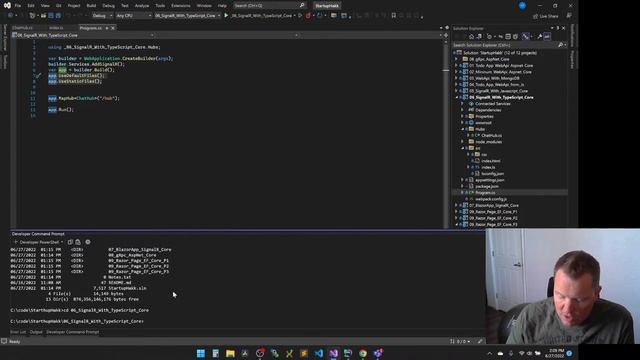 C# ASP.NET Core SignalR using TypeScript and Webpack - Build a small chat application in minutes! смотреть онлайн