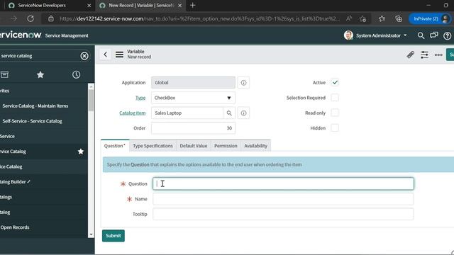 How to Create Service Catalog Item смотреть онлайн