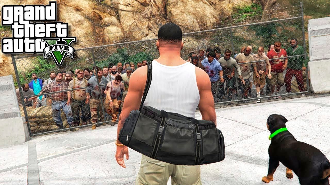 ЗАЩИТИТЬ ДОМ ФРАНКЛИНА ОТ ТОЛП ЗОМБИ В ГТА 5! ЗОМБИ АПОКАЛИПСИС ОБЗОР МОДА GTA 5! ГТА 5 МОДЫ MODS смотреть онлайн