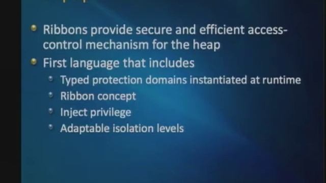 CERIAS Security: Ribbons A Partially Shared Memory Programming Model 5/6 смотреть онлайн