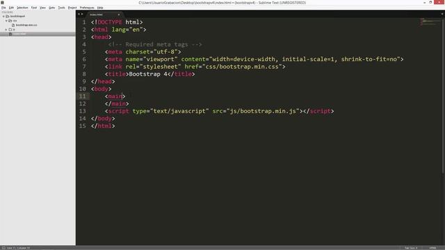 Curso de Bootstrap 4. Instalación local de archivos смотреть онлайн