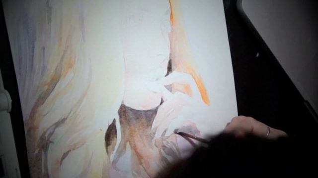 Painting a portrait of Alena Shishkova with watercolor // Алена Шишкова - картина смотреть онлайн