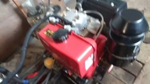 Тяжёлый дизельный мотоблок.