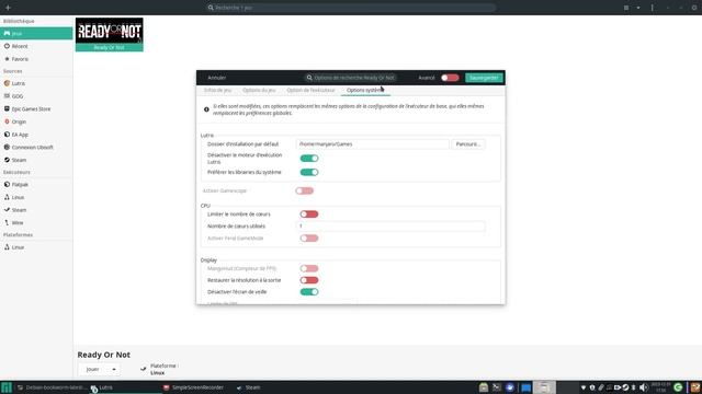Start correctly "Ready Or Not" Manjaro/Linux Lutris Steam NVIDIA OFFLOAD смотреть онлайн