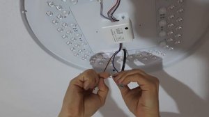 Монтаж и подключение потолочного светодиодного светильника.