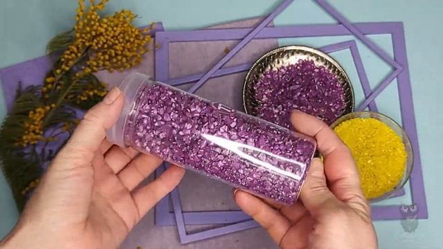 Идея для фоторамки с помощью декоративных камней из Fix Price и цветного грунта для аквариума смотреть онлайн