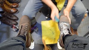 THE BEST BOOT RESTORATION!!! | ANGELO SHOE SHINE ASMR