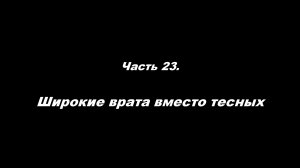 О немощи современного пастырства. Часть 23. Широкие врата вместо тесных