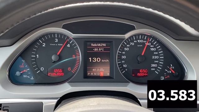 Audi A6 C6 3.0TDI Chip 280ps 560nm Acceleration.
