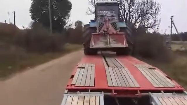 Перевозка тракторов тралом смотреть онлайн