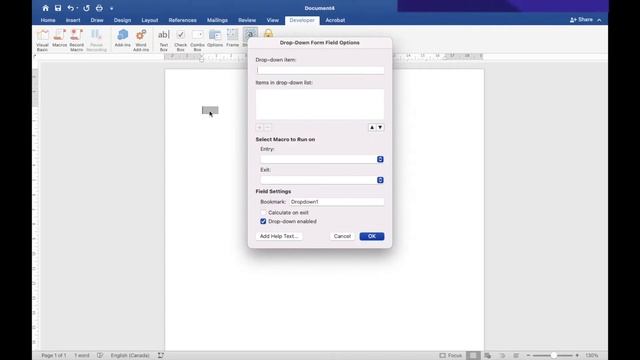 Create Dropdown List in Word - Mac смотреть онлайн