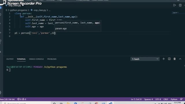 OOP Create Your First Class In Python смотреть онлайн