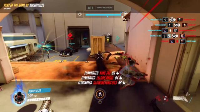 Overwatch Xbox One - Gabriel Reyes (Reaper): Death Flank (Play of the Game) смотреть онлайн