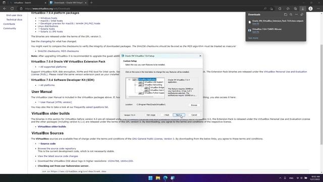 Install Virtual Box v7.0.4 and extension pack смотреть онлайн