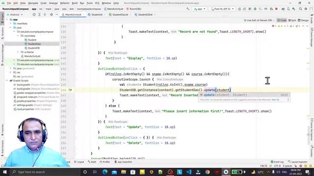 Room API Update Operation using Jetpack Compose | Dr Vipin Classes смотреть онлайн