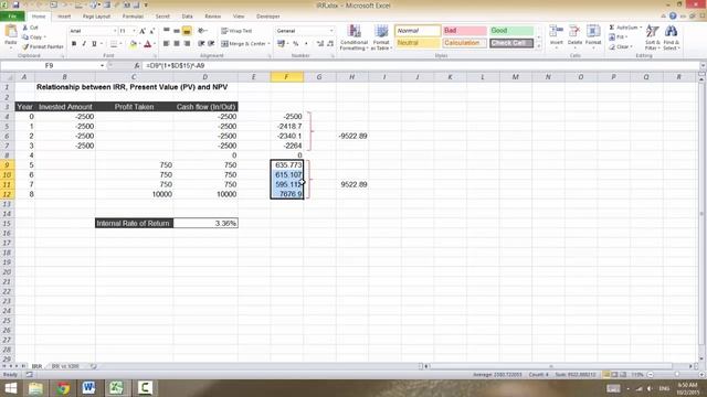 1915 [Excel Finance] IRR, XIRR, PV and NPV смотреть онлайн