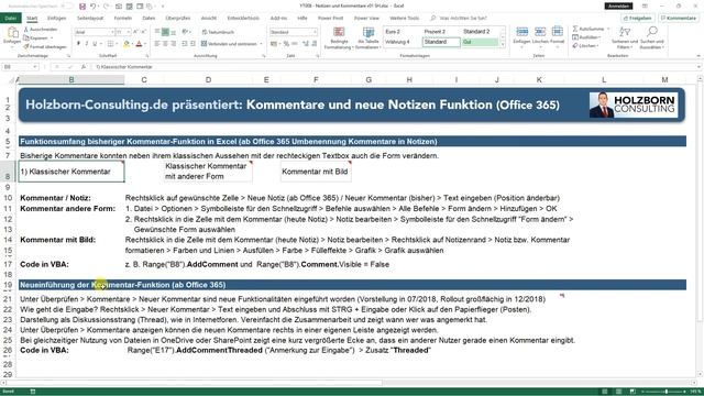 #008 Tipp: Whatsapp in Excel? Kommentare & Notizen plötzlich vertauscht in Excel 365 neue Funktion! смотреть онлайн