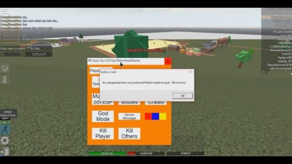 Apocalypse Rising | Arnex, Niobium V0.2, RR GUI scripts (PATCHED - MOST COMMANDS DONT WORK) (ROBLOX