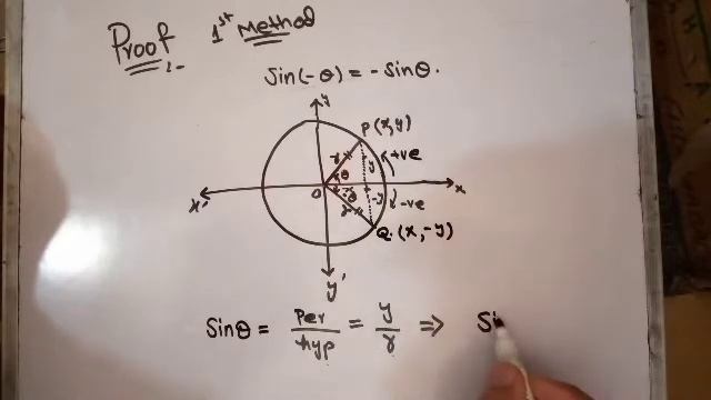 Why Sin(-x)= -Sinx ? Proof by 2 different methods. смотреть онлайн