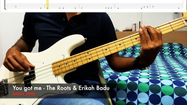 You got me - The Roots ft. Erykah Badu (BASS COVER + TABS) смотреть онлайн