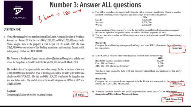 How to always pass any Tax Exam (Do this and you will never fail) - Taxation Lectures in Ghana смотреть онлайн