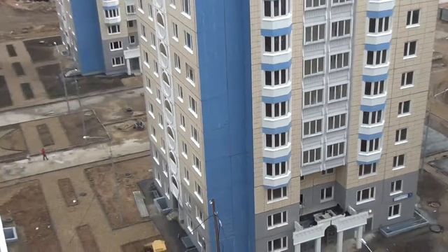 Вид на стройку с 14 этажа 15 корпуса (ул. Левобережная, 4) смотреть онлайн