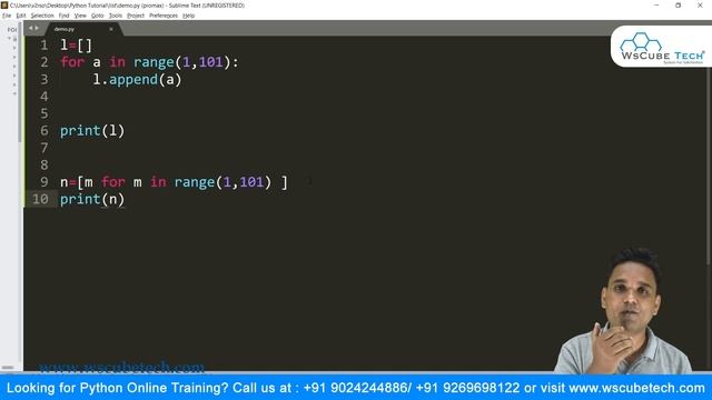 What is List Comprehension in Python - Elegant way to Create Lists | Tutorial for Beginners смотреть онлайн