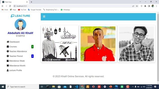 React Js For Sample Sidebar & Header. смотреть онлайн