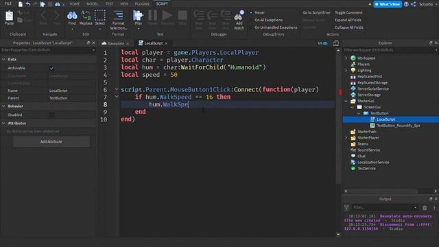 How to Make a Sprint/Walk Button | Roblox Studio 2022 смотреть онлайн