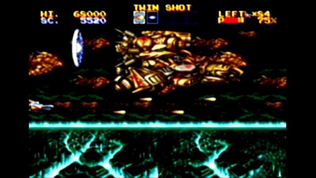 Thunder Force 4 One Level Playthrough using a MegaDrive Cheat Code :D смотреть онлайн