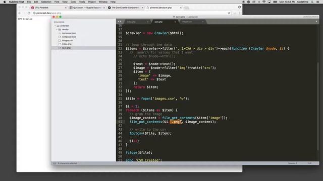Scraping Data with PHP, Part 9: Storing the Images смотреть онлайн