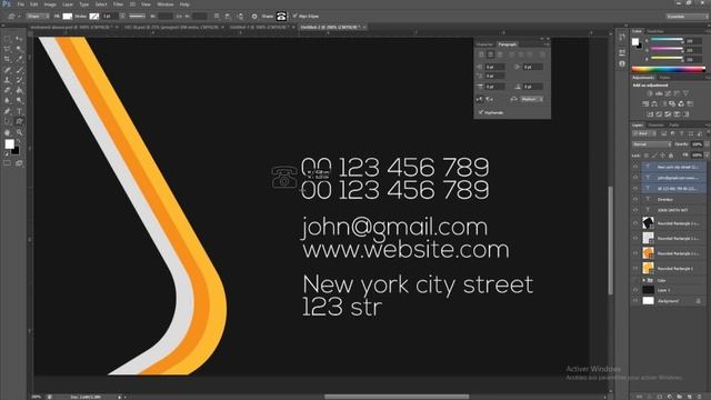 Rent a Car Business Card Design | Photoshop Tutorials смотреть онлайн