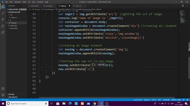 Creating Custom Gallery using HTML CSS and Javascript Part 4 (Image Popup) смотреть онлайн