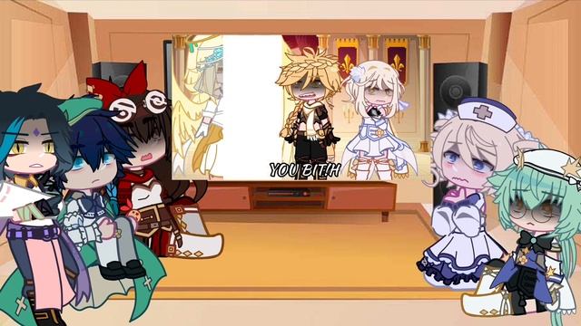 Some of Aether’s friends react to you’re so useless//gacha club//genshin impact смотреть онлайн
