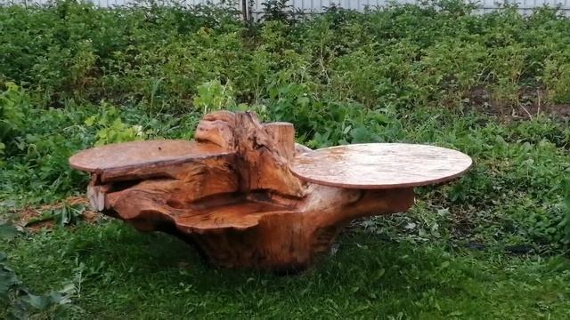 Мебель из корня дерева для дачи своими руками смотреть онлайн