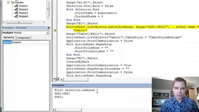 Excel Video 415 Debugging with the Immediate Window смотреть онлайн