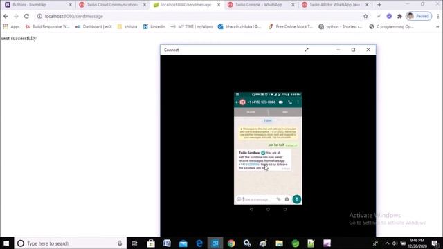 how to send Whatsapp message using Spring Boot | send Whatsapp message using Twilio Spring Boot смотреть онлайн