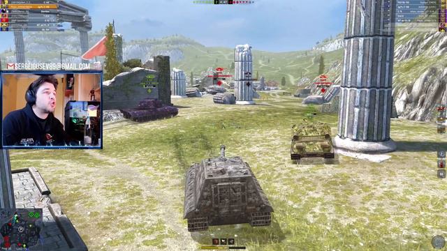 WoT Blitz - Научу играть и ТАЩИТЬ на ЯГЕ Е100 ● Зрители выбирают ТОП #2 ПТ САУ Jagdpanzer E100(WoTB смотреть онлайн