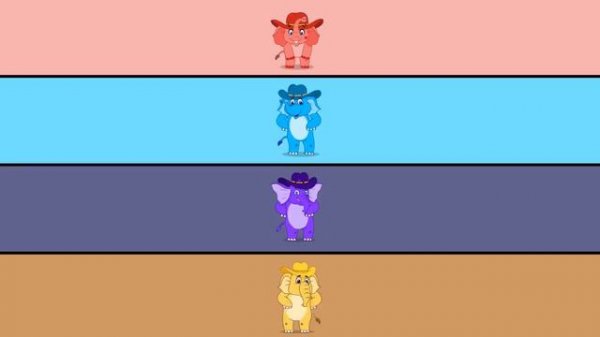 Elephants Have Wrinkles by Rock'n'Rainbow - Music for Kids by Howdytoons